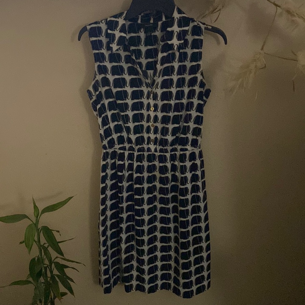 Alfani Elephant Print Dress Sz 6